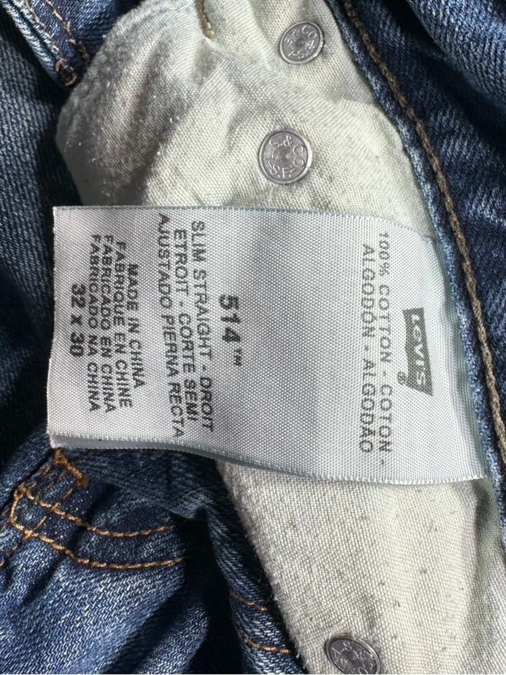 2010 Classic Men's 505 Straight-Leg Levi Jeans light wash distressed. 33” #y2k - Picture 10 of 11
